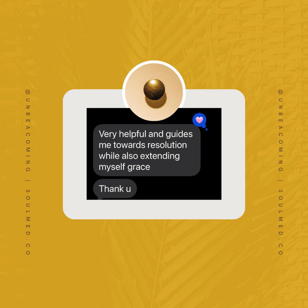 SoulMed community testimonial