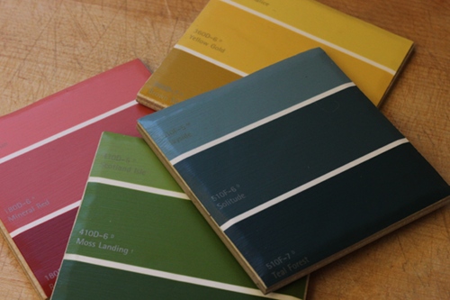 Paint Chip Coasters