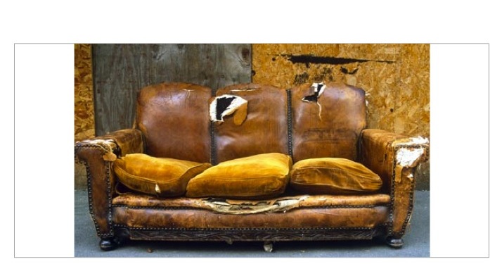 Worn Sofa