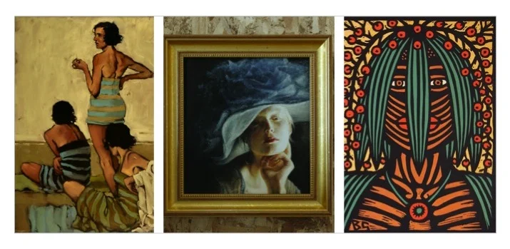 Michael Carson, Beach Stripes ; Eric Alley, Girl with Blue Hat ; Bruce Goold, Pituri Eater