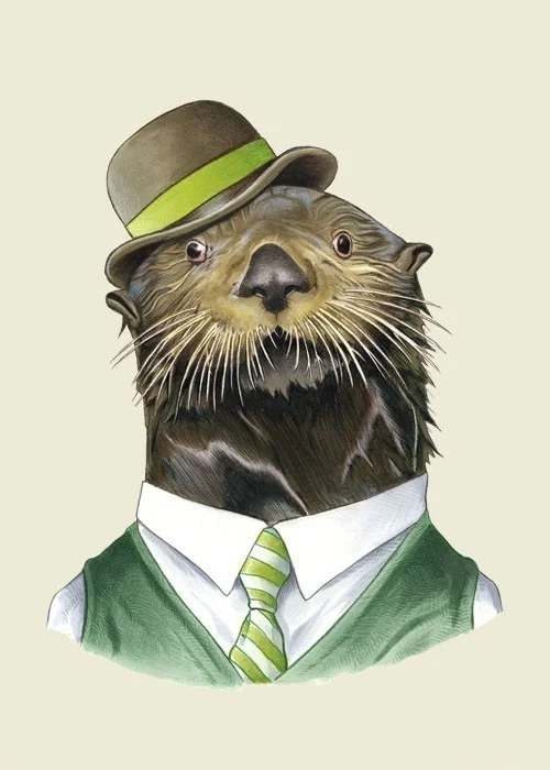 Sea Otter , Berkley Illustration