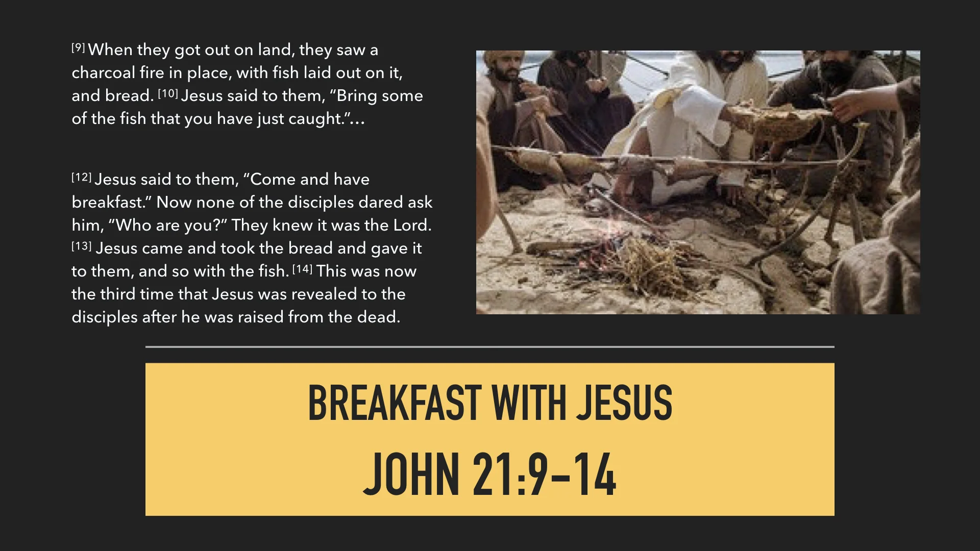 04 28 19 The Gospel Of John Breakfast With Jesus Watershed Fellowship