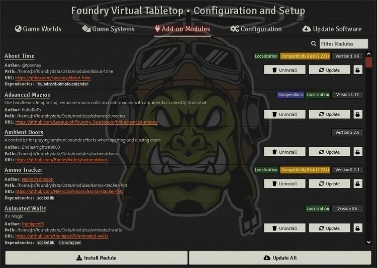 FoundryVTT: How to Update