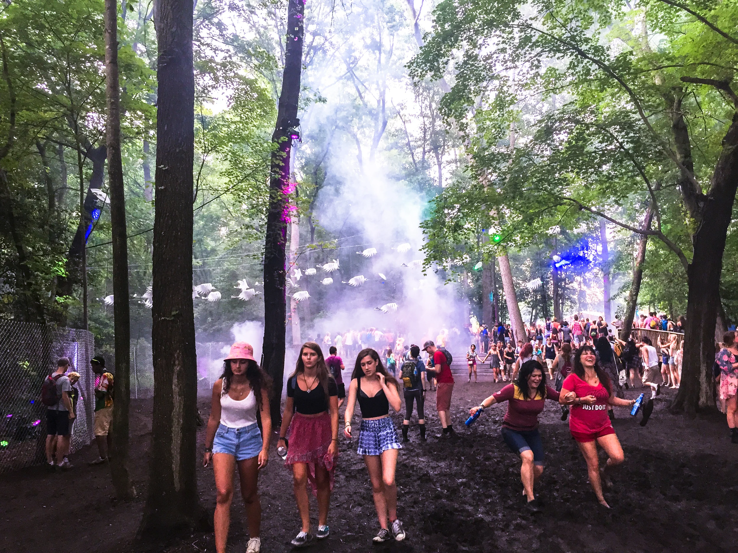 Mud walking.