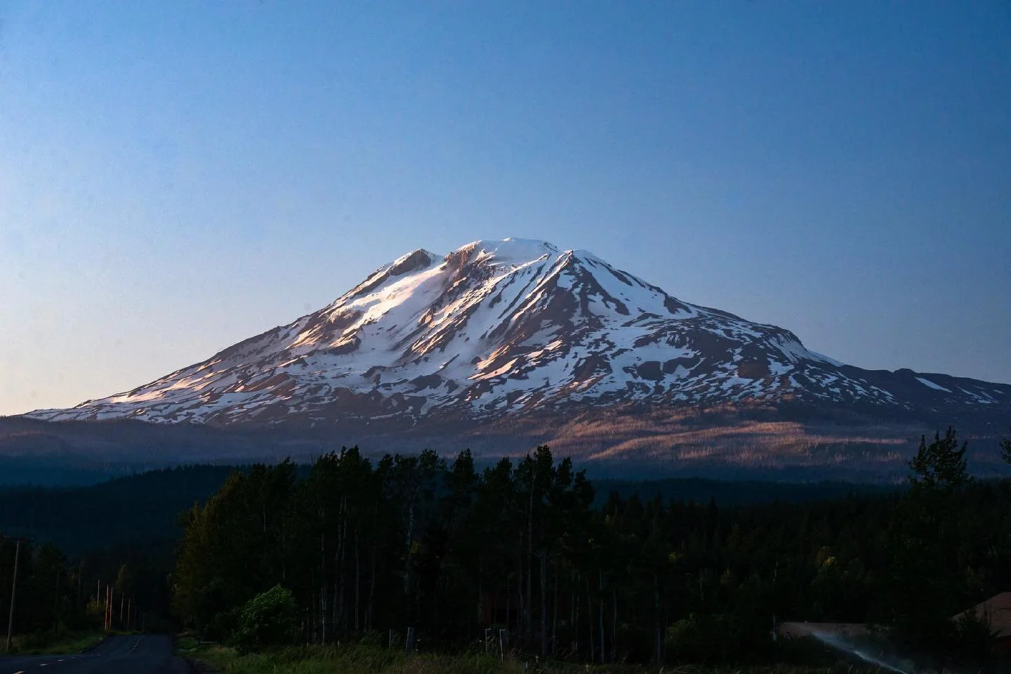 Over 100 degrees in PNW, but we still have snow covered volcanoes.