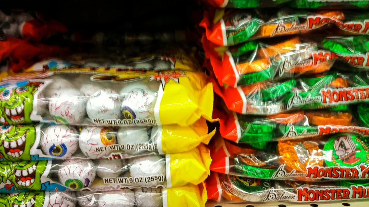 Halloween Candy, waiting on the shelf