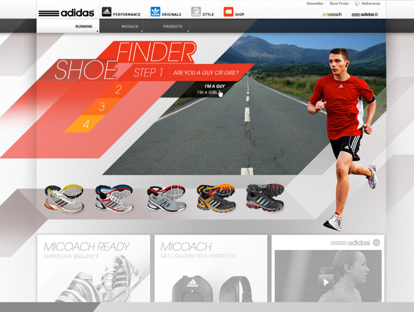 shoe finder adidas