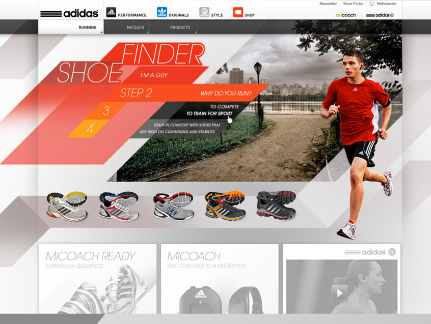 adidas finder