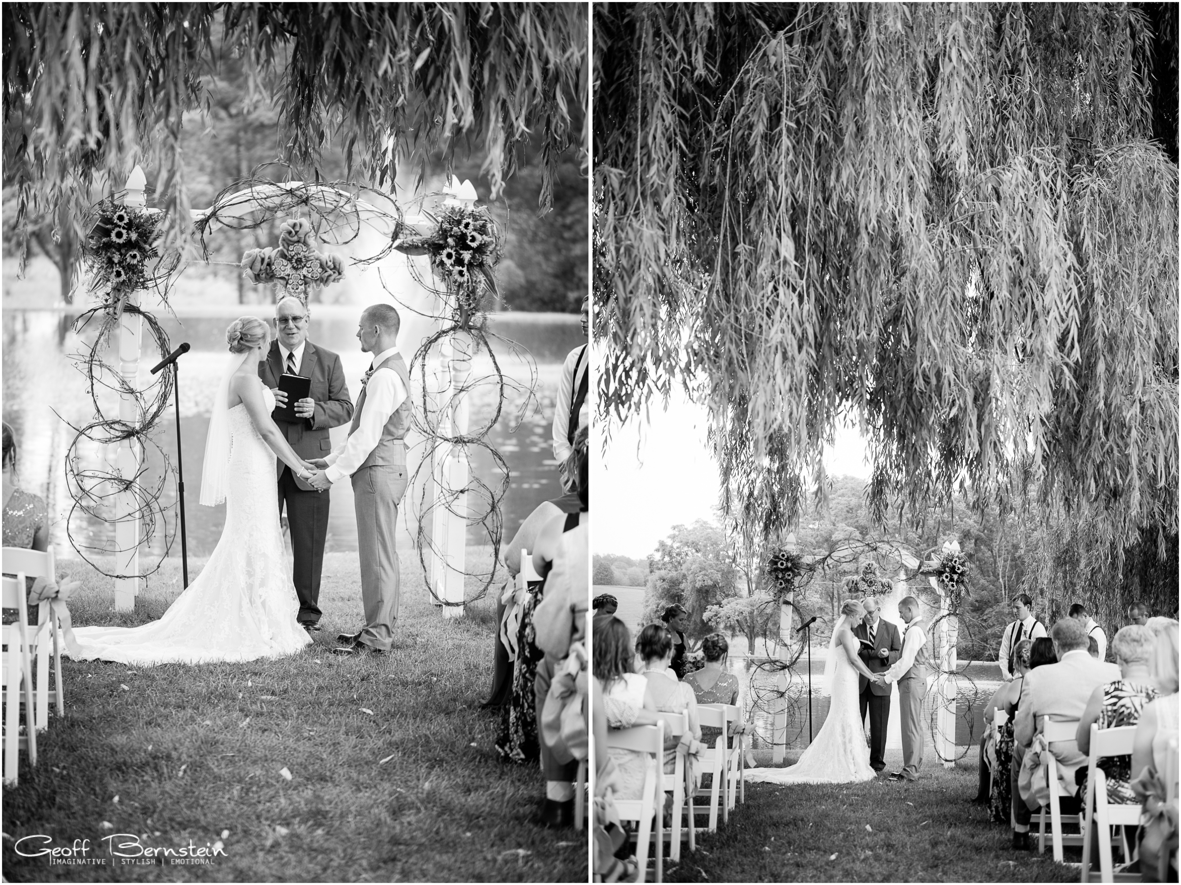 An Elegant Outdoor Wedding at the Pond View Farms by Geoff Bernstein Photography || www.gbmemories.com