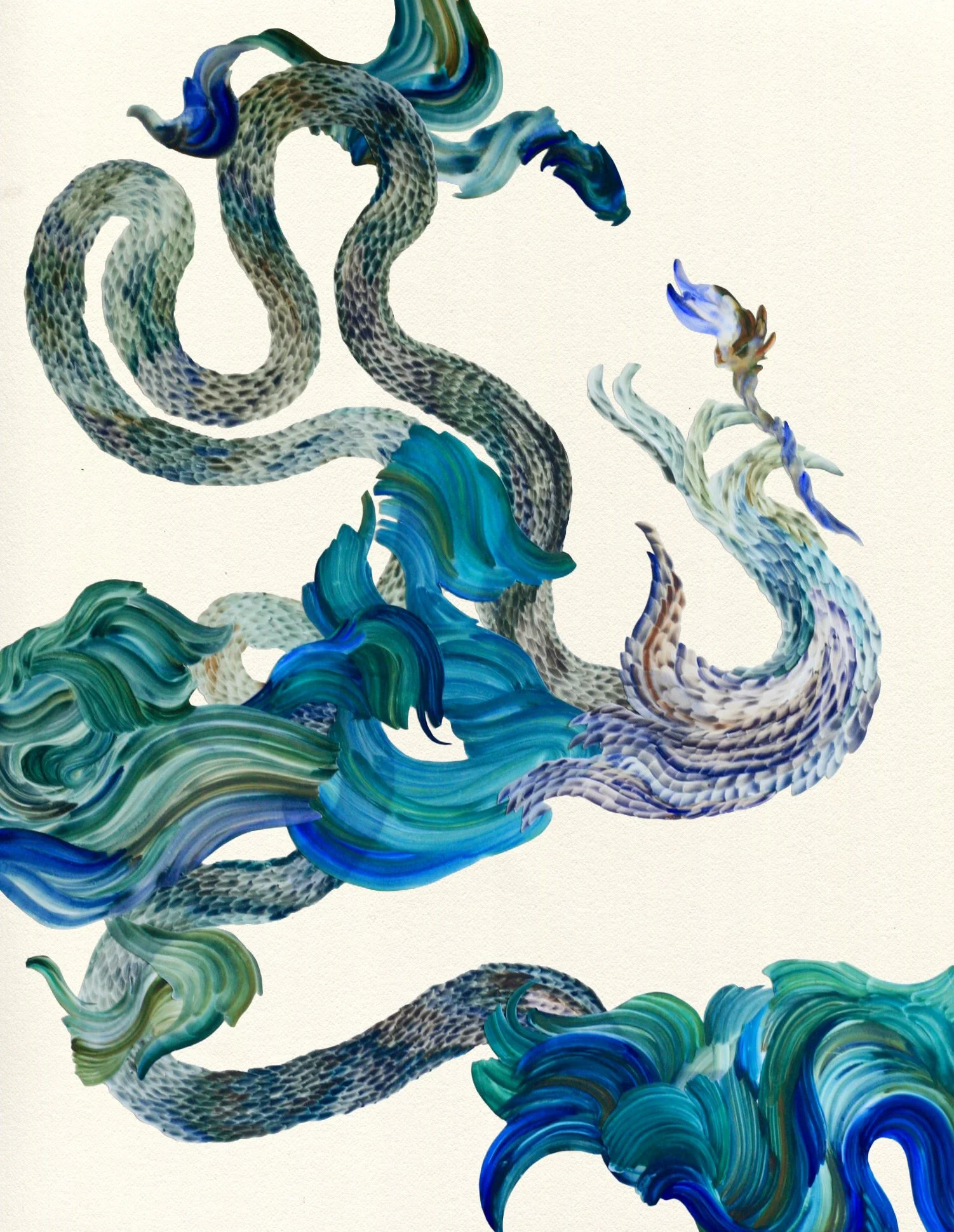 2026, "An Invitation", mixed media collage on paper, 24x18" 