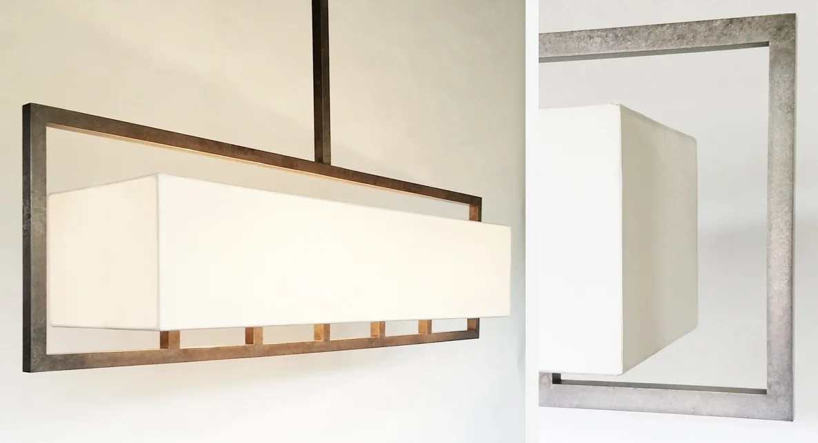 Geometric Chandelier, Five Stem - Single Shade
