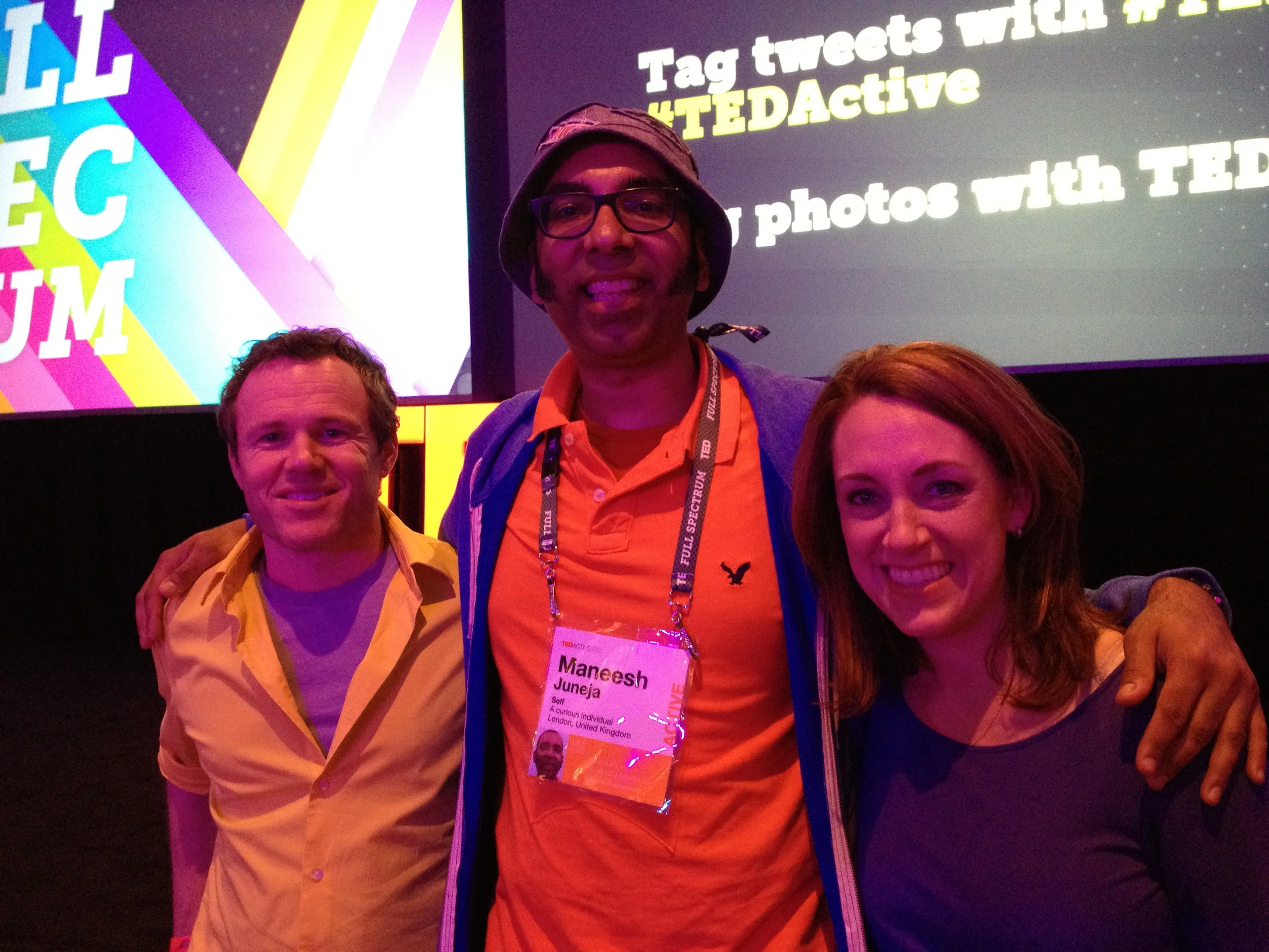 With Rives and Kelly - the hosts of TEDActive 2012