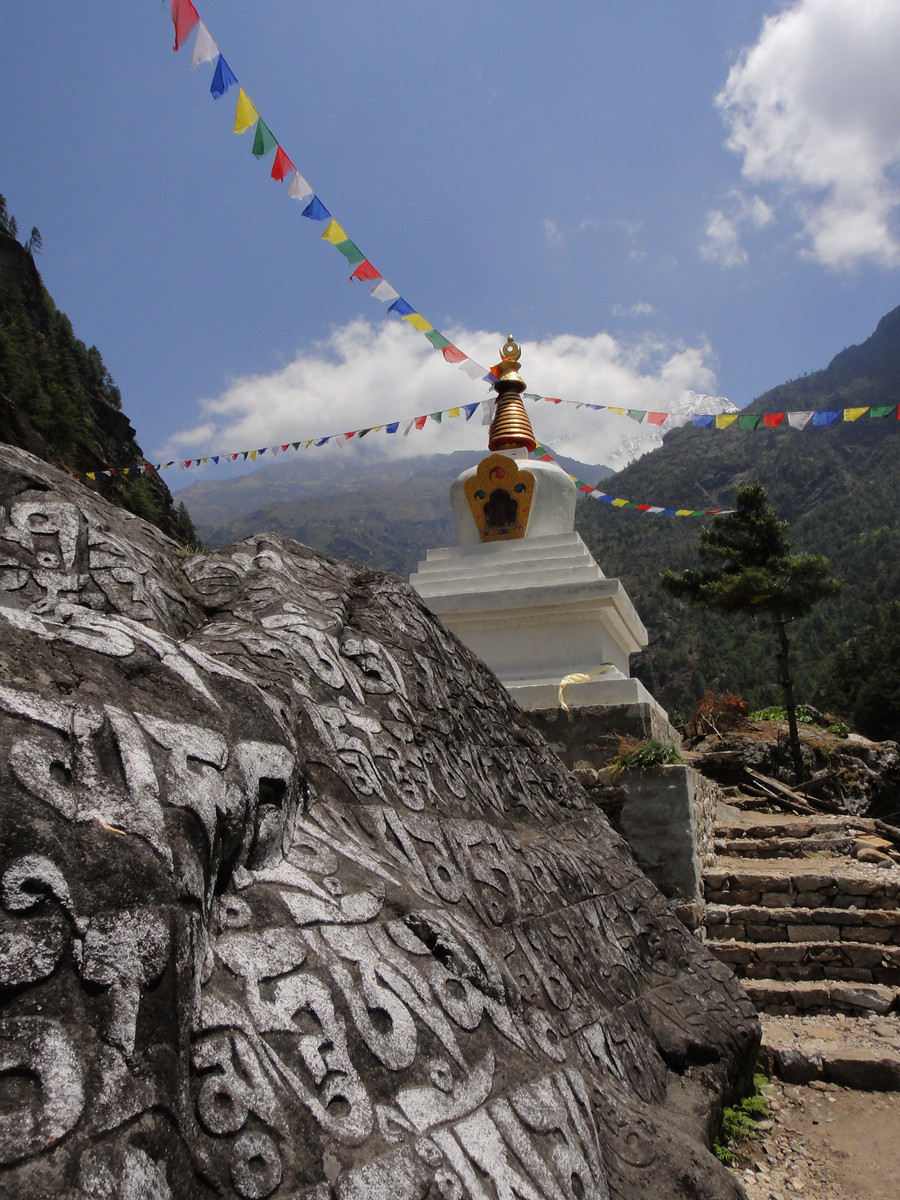 Buddhist Stupa en route to Everest Base Camp (Nepal)