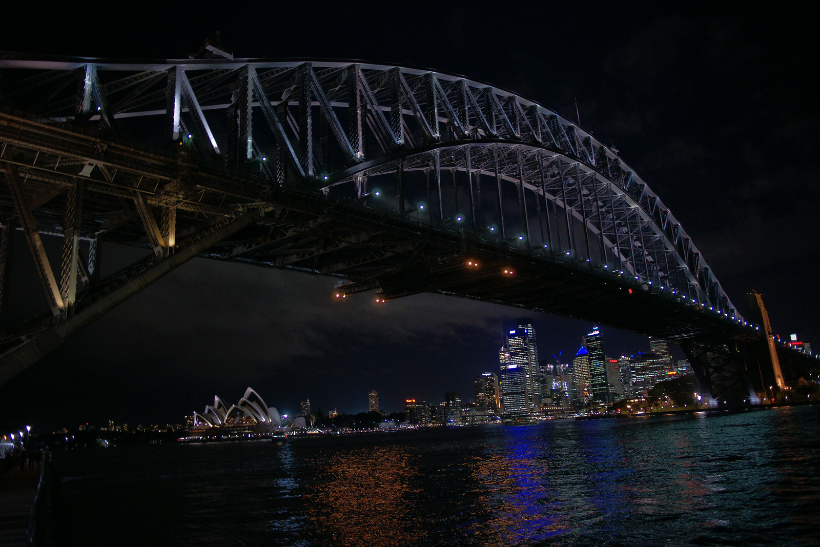 View underneath the Harbour Bridge (Sydney, Australia)