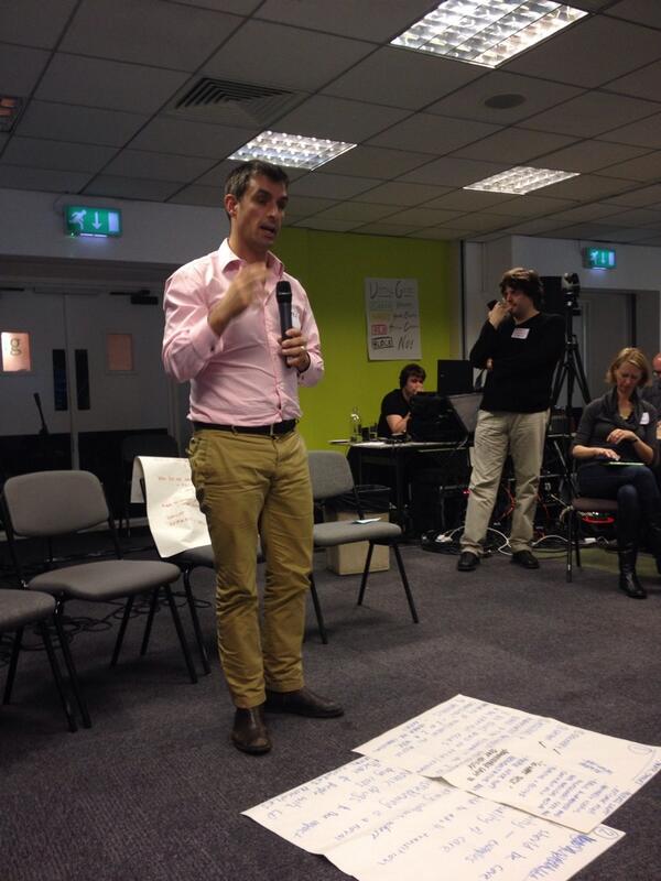   Simon Blake  who led the 'Open Space' session on whether Citizens' Assembly will lead to better outcomes 