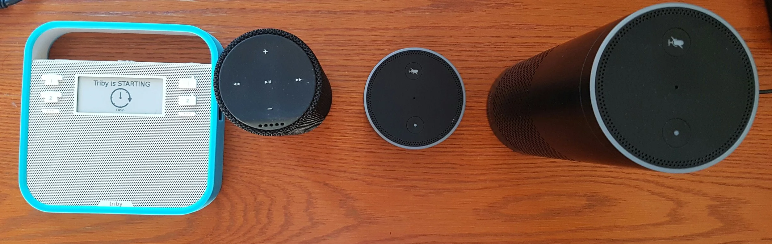 Triby, Amazon's Tap, Dot & Echo