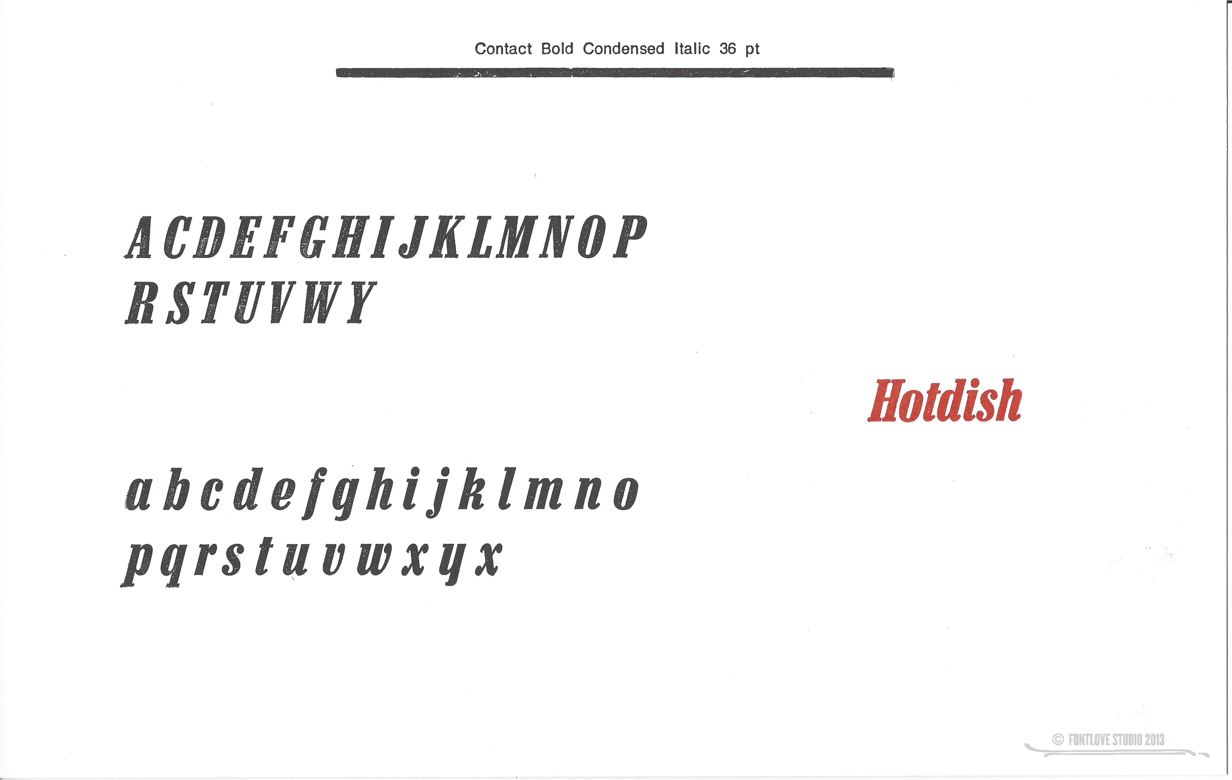 New Letterpress Type 14pt Ultrabold Extended 20th Century Futura 