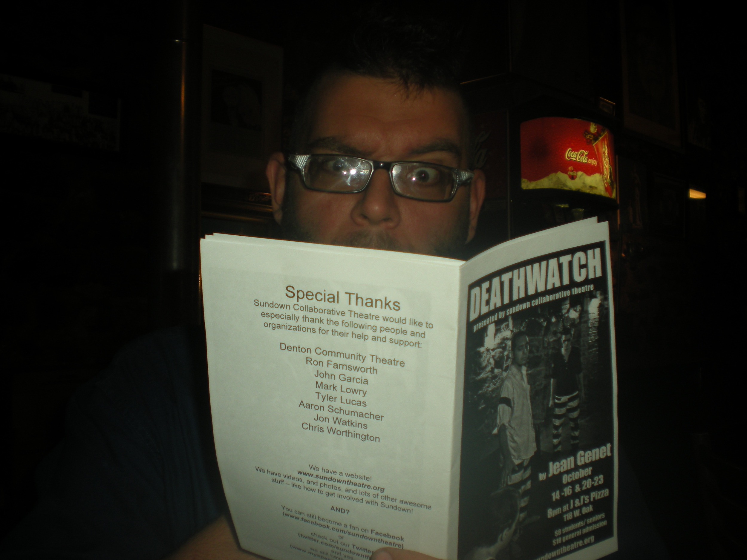 Images from Sundown Collaborative Theater's DEATHWATCH