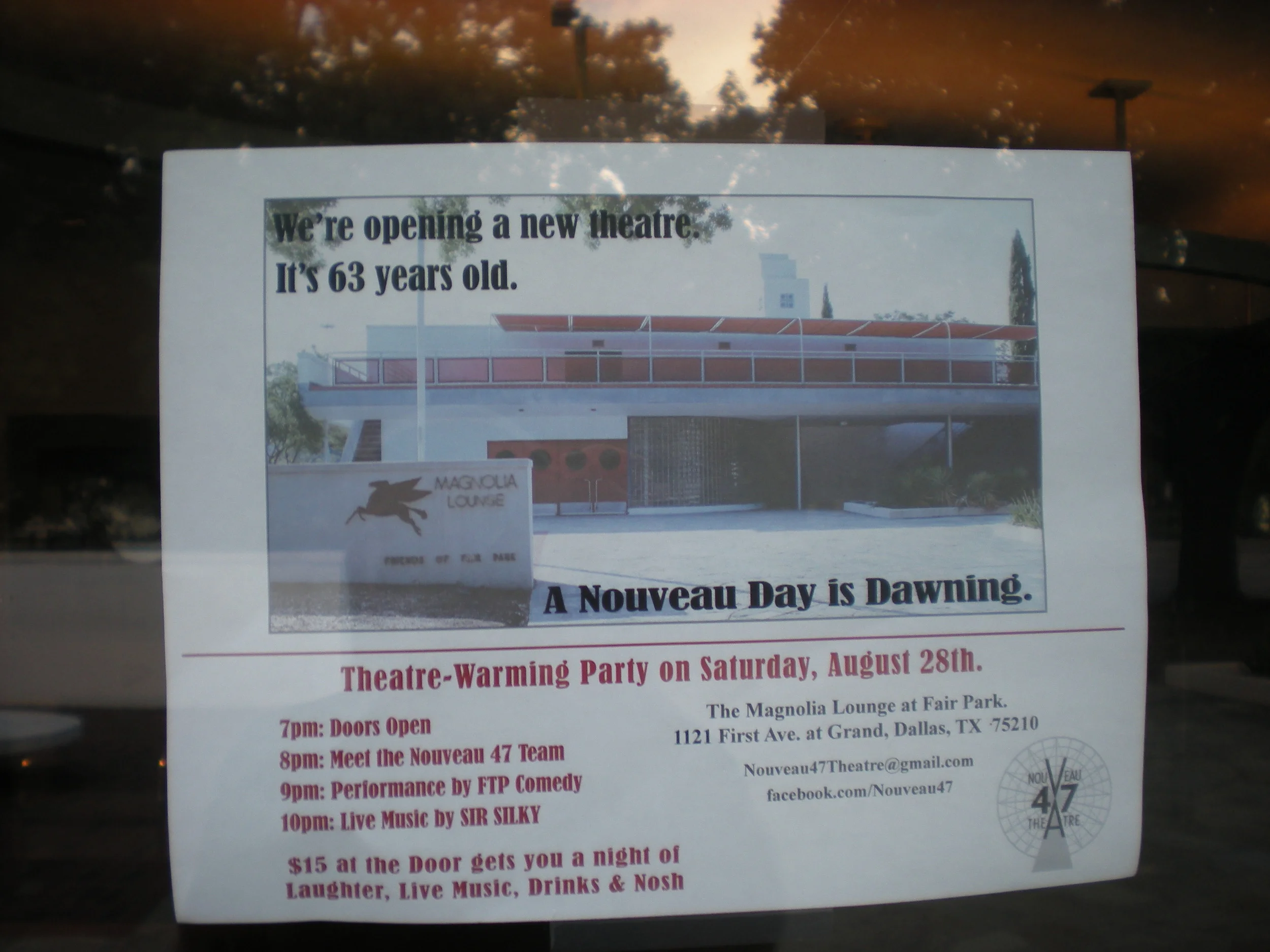 Images from Nouveau 47 Theatre and the Magnolia Lounge and the Theatre Warming Party