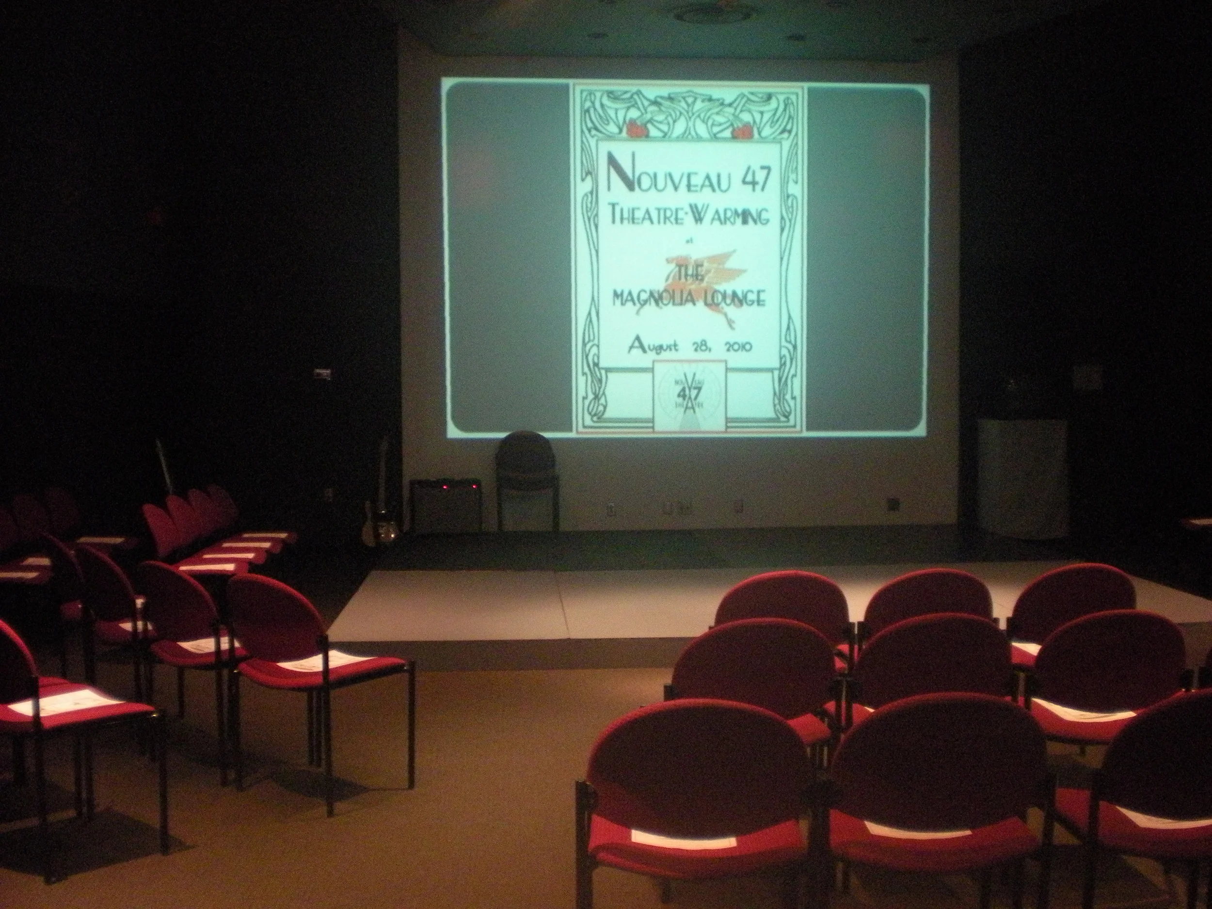 Images from Nouveau 47 Theatre and the Magnolia Lounge and the Theatre Warming Party