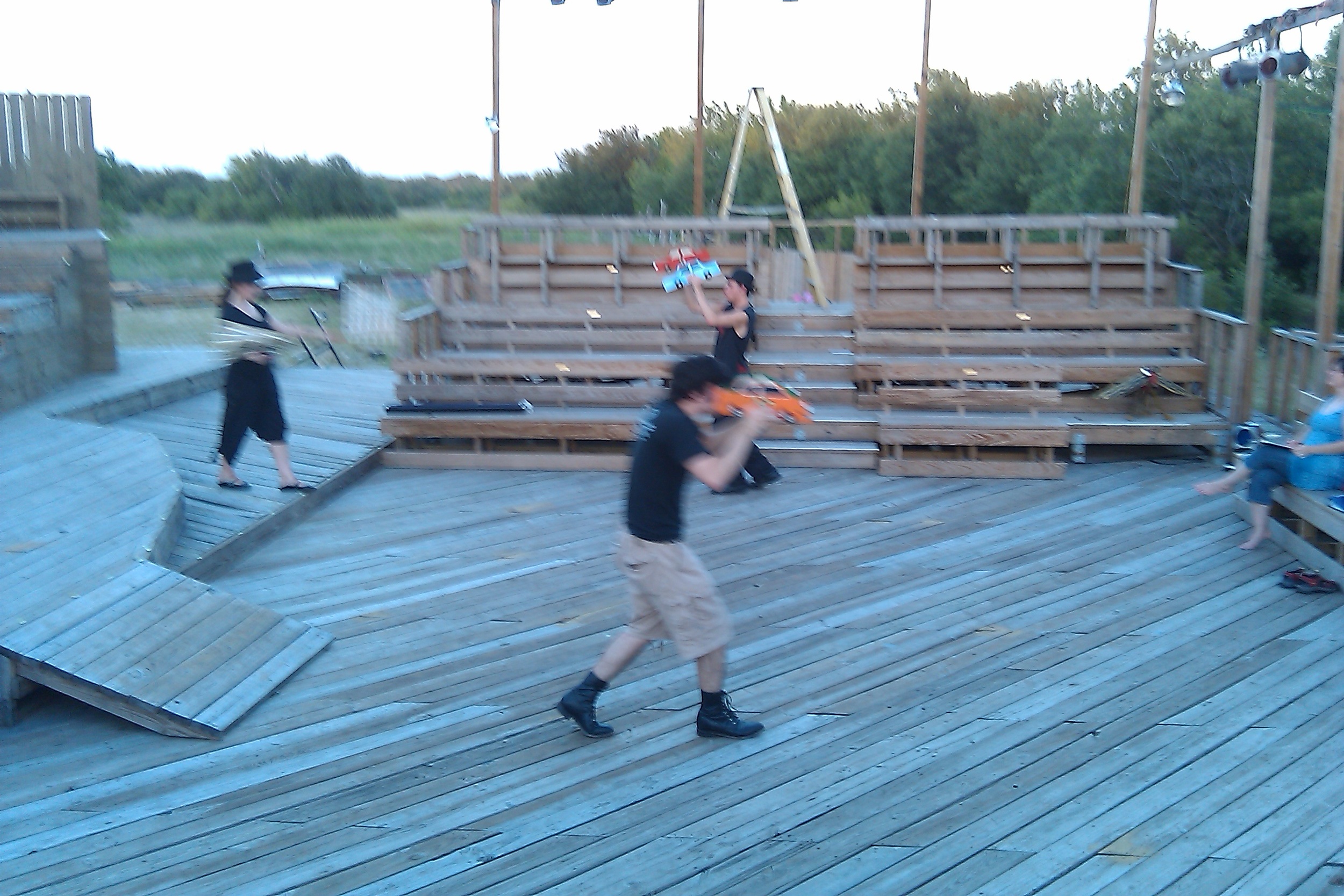 Images from "Lowdown Wax" Rehearsal