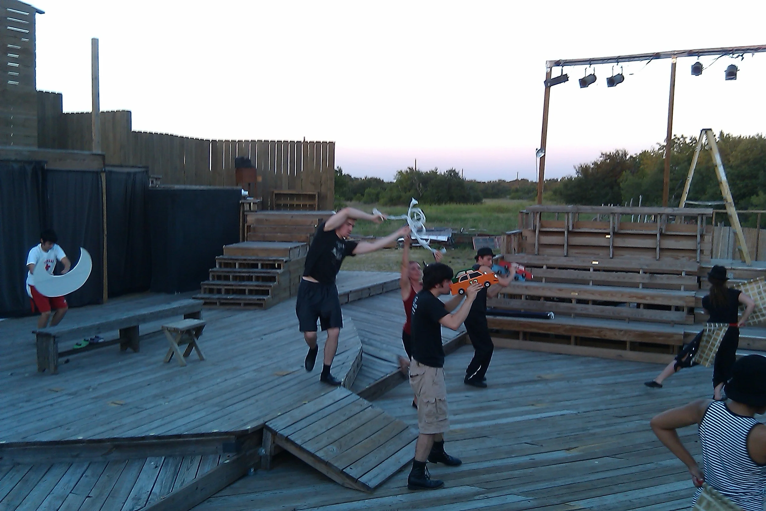 Images from "Lowdown Wax" Rehearsal