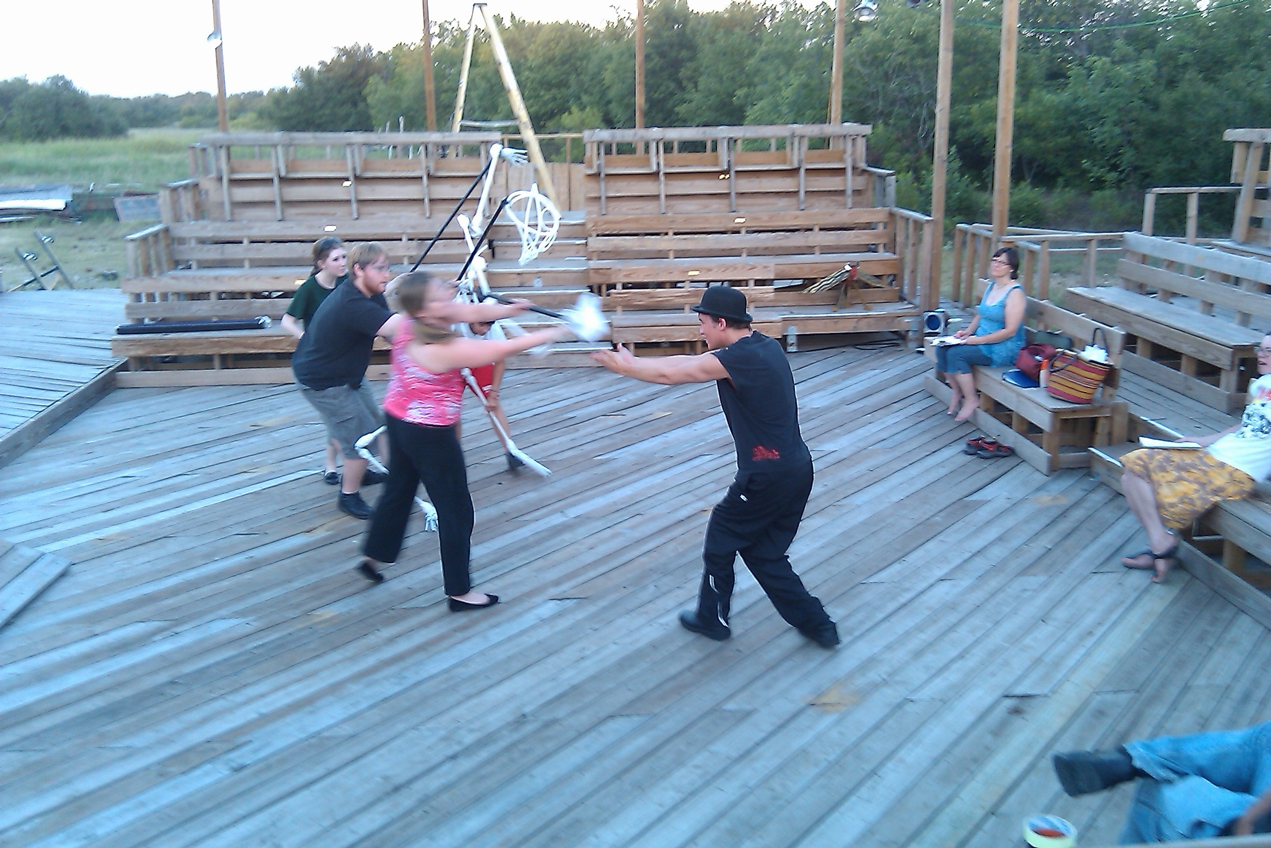 Images from "Lowdown Wax" Rehearsal