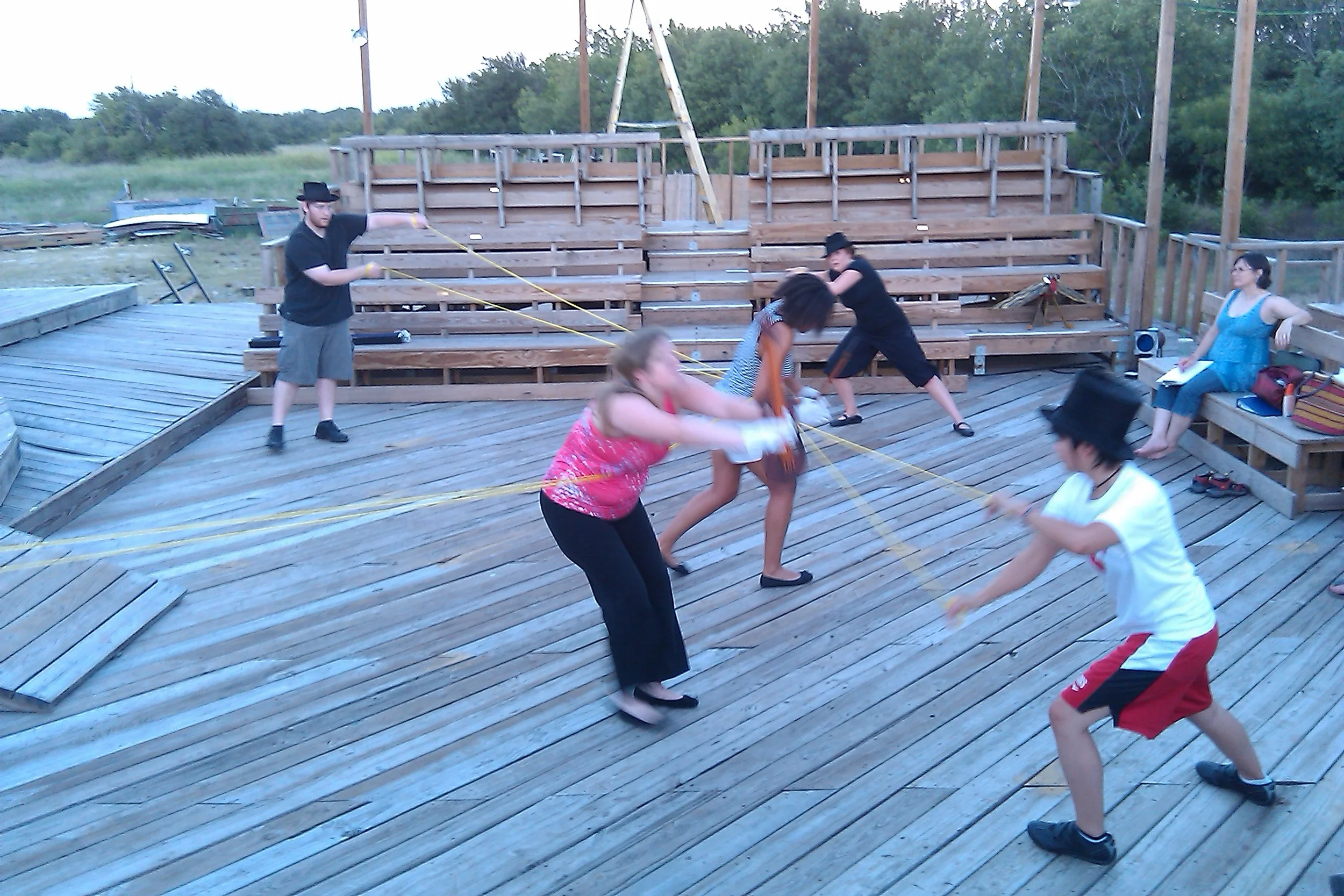 Images from "Lowdown Wax" Rehearsal