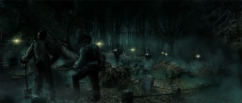 The Cemetery - concept painting