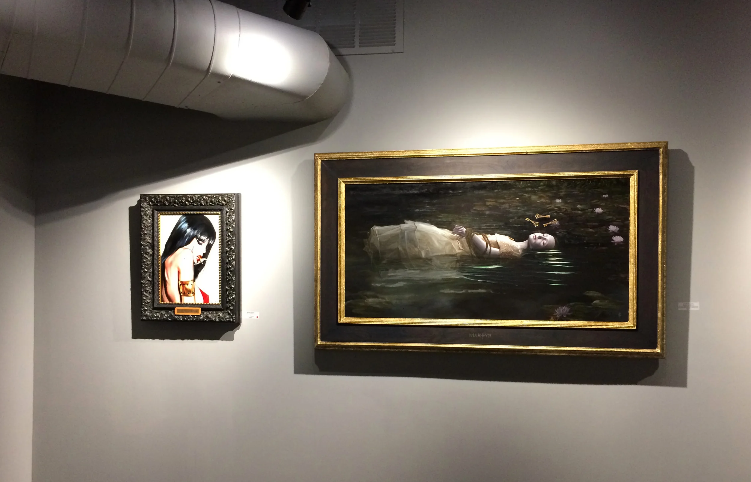 ''Viva Vampirella' by Brian Viveros and 'Martyr' by David Stoupakis.