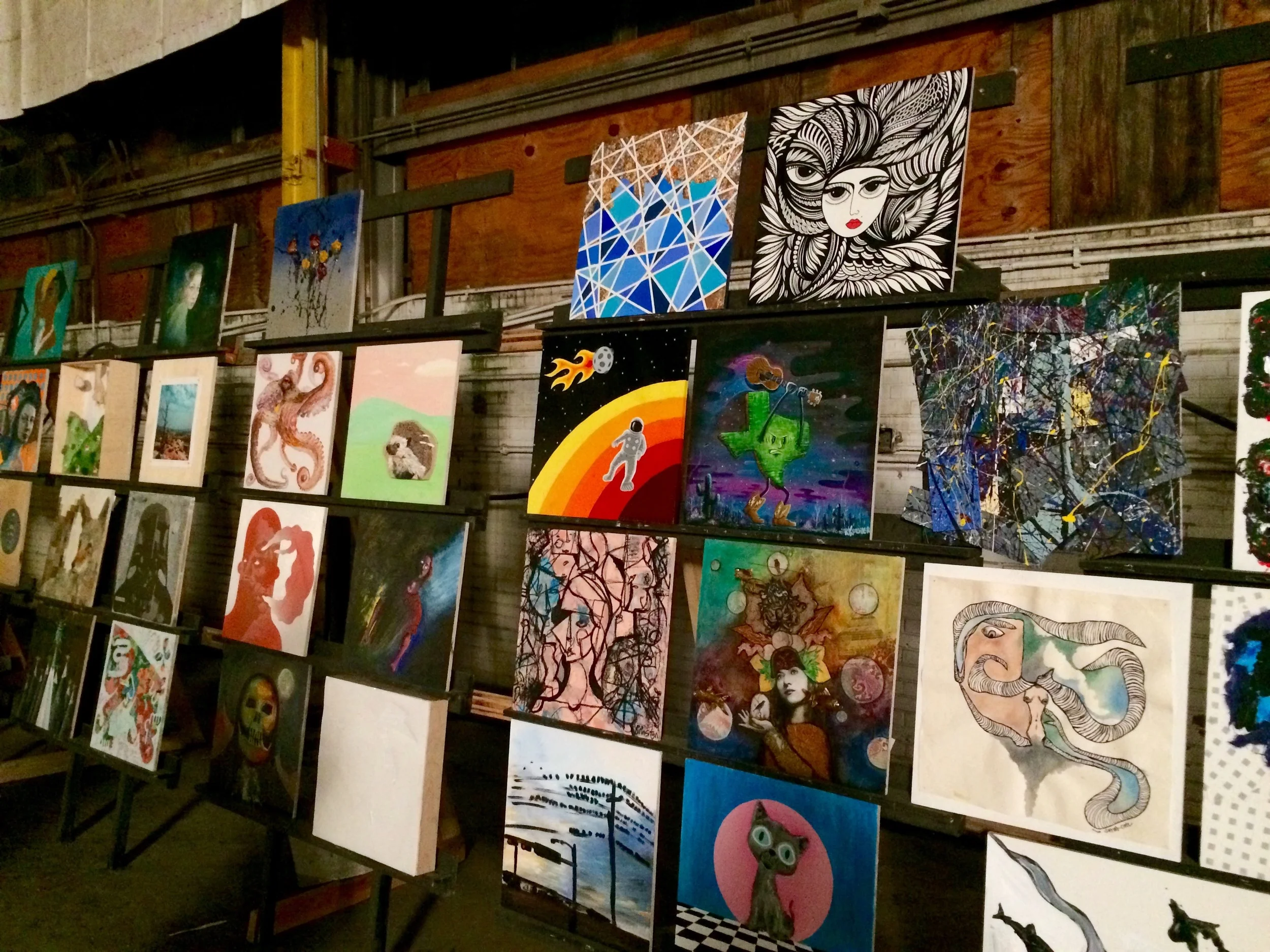 All our pieces drying before the big day!