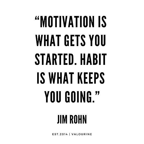 All it takes is the decision to push forward and doing it persistently until it turns into a habit! KEEP GOING! YOU have the power!!! 🔥