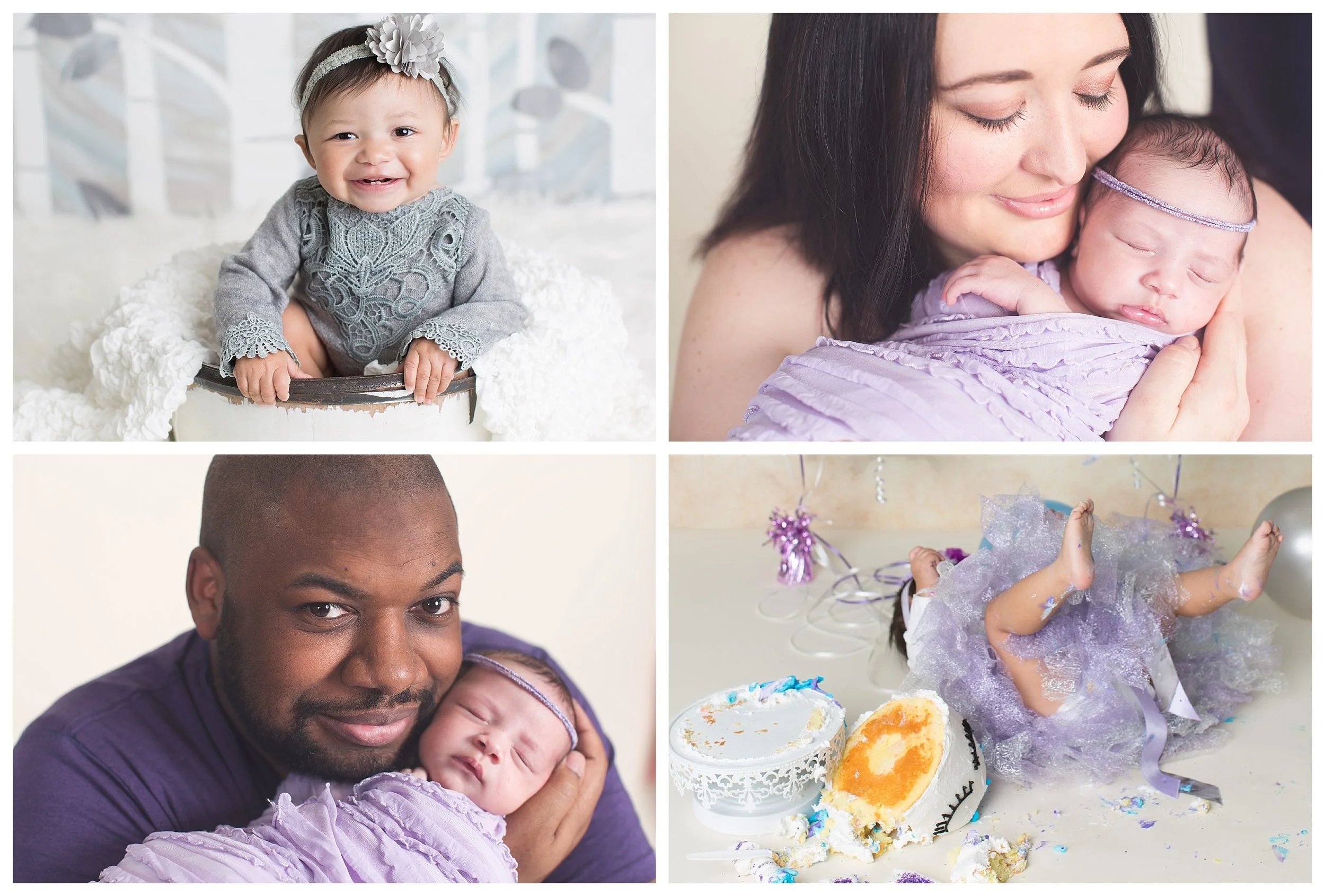 First Year Package $1500 Includes Full Newborn, 4 Month, 6 Month, 12 Month sessions.