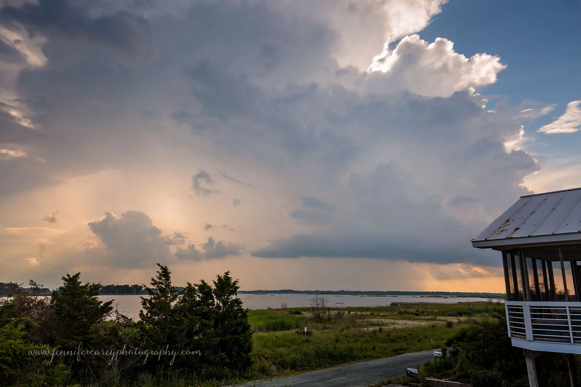 Enjoy the sunset or an incoming storm from the unobstructed views of Prime Hook Wildlife Refuge. These views are unreal.
