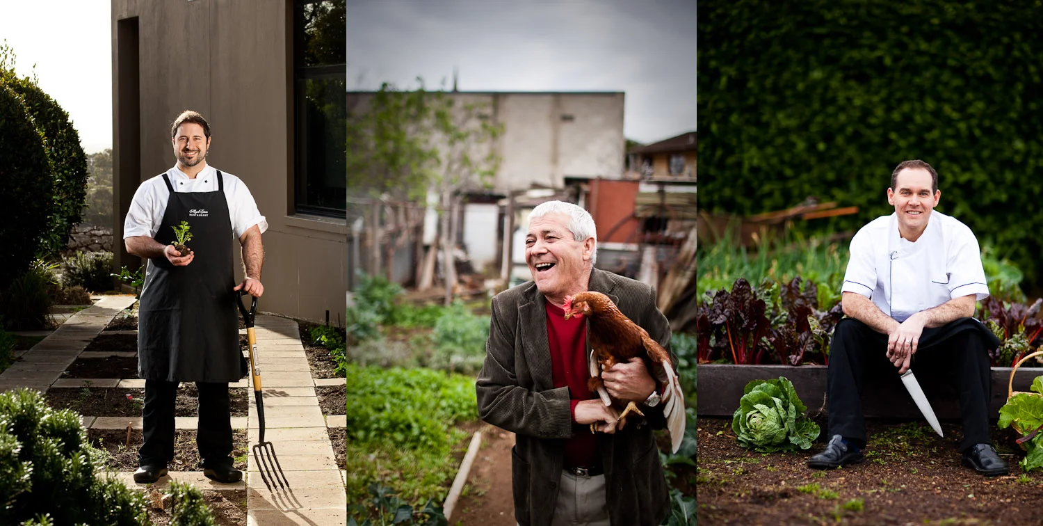 Chefs in their kitchen gardens, for Adelaide* Magazine