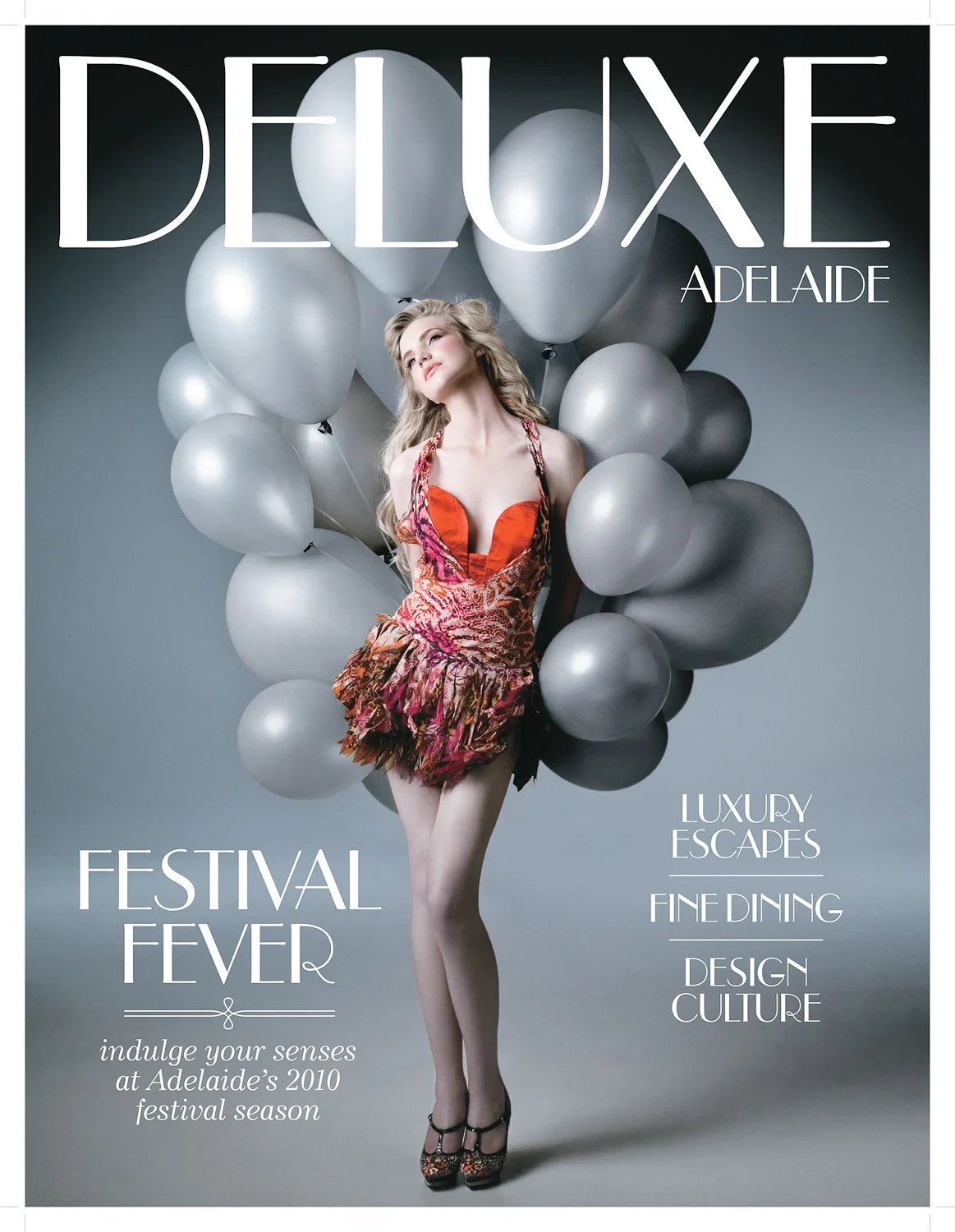 Deluxe Adelaide cover with Clare Venema, styling by Denise Jones, H&M by Jen Rossiter, for Deluxe Adelaide