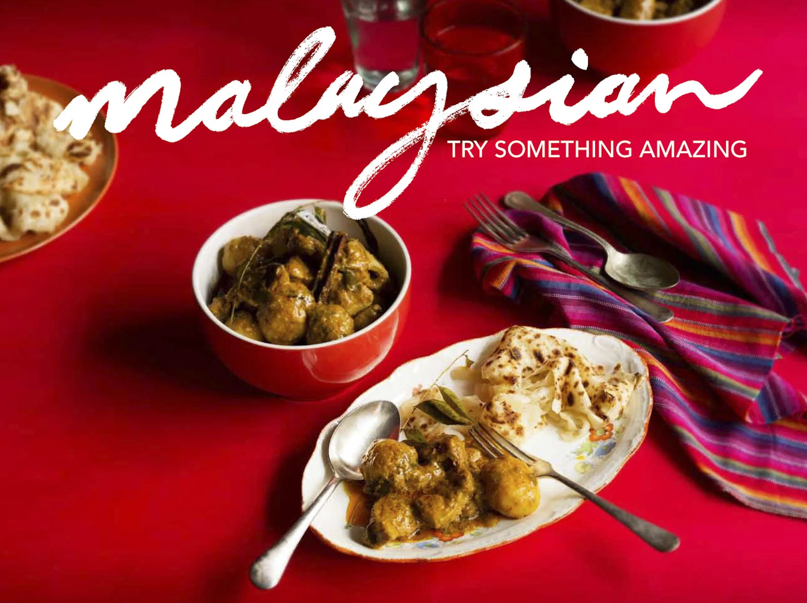 Poh's Nyonya Chicken Curry with Roti, for Malaysia Kitchen
