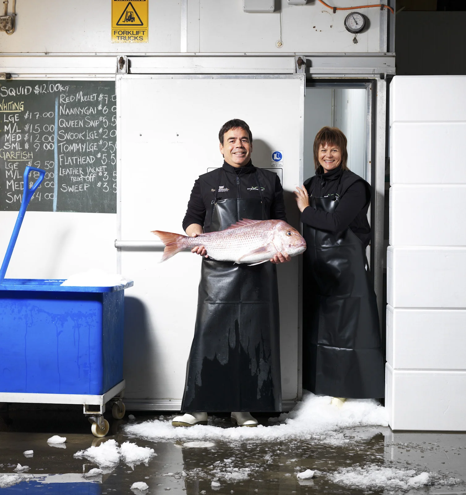 Craig McCathie and Sandy Harder, seafood processors