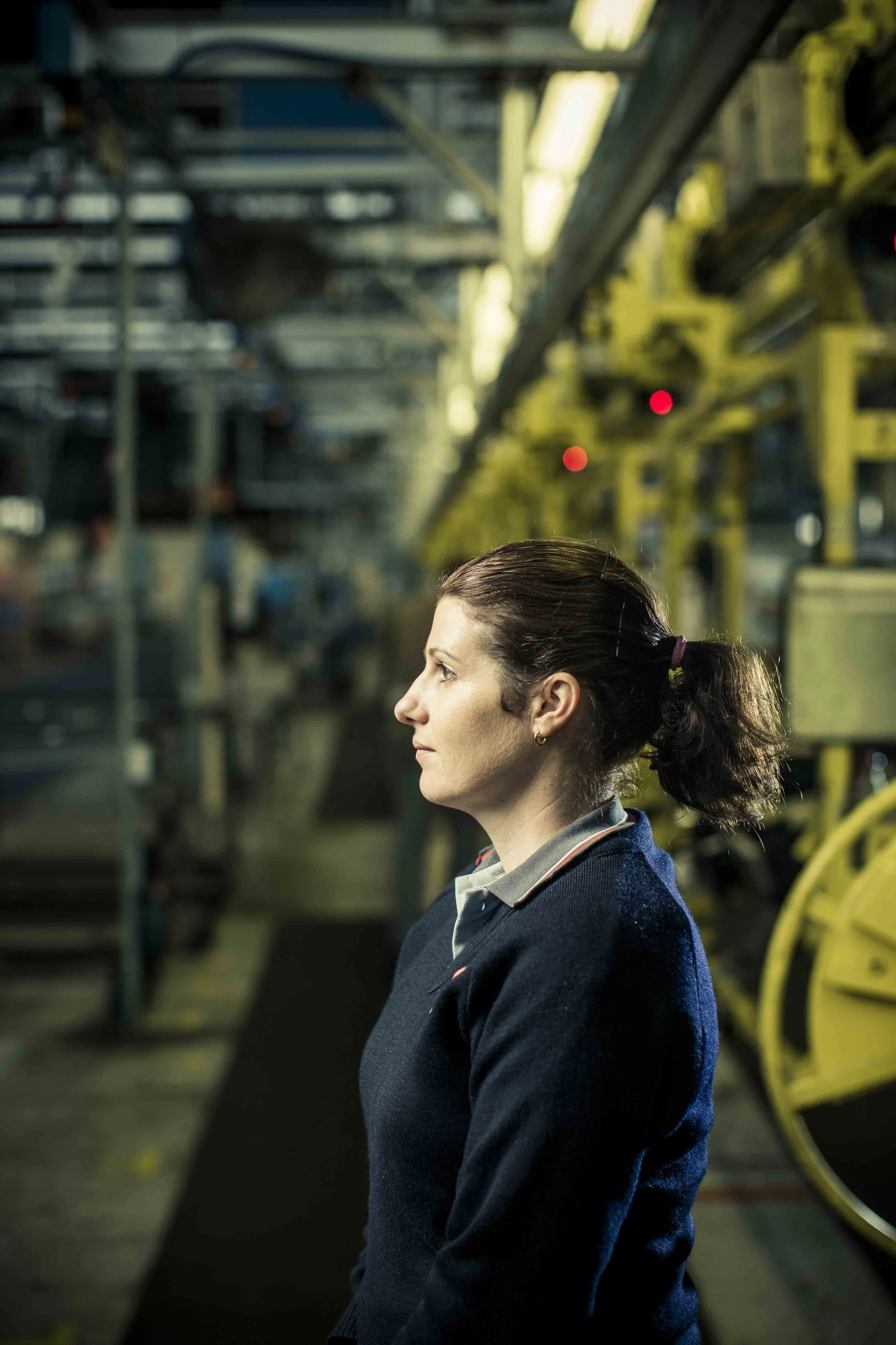 Lucinda Gregory, Assembly Line Worker at Holden's Elizabeth plant, South Australia, for "Good Weekend"
