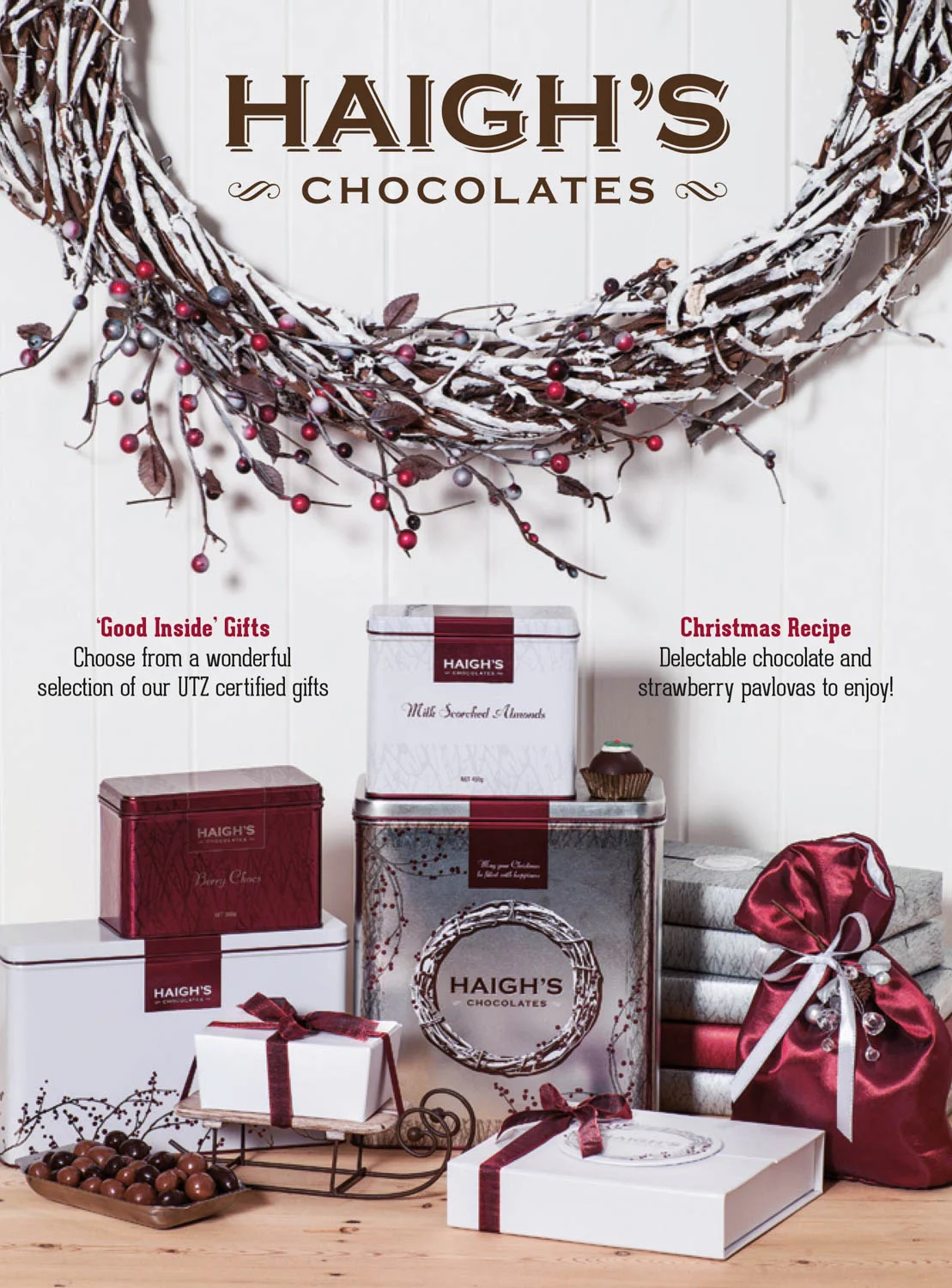 Cover for the Haigh's mini magazine - Christmas 2014