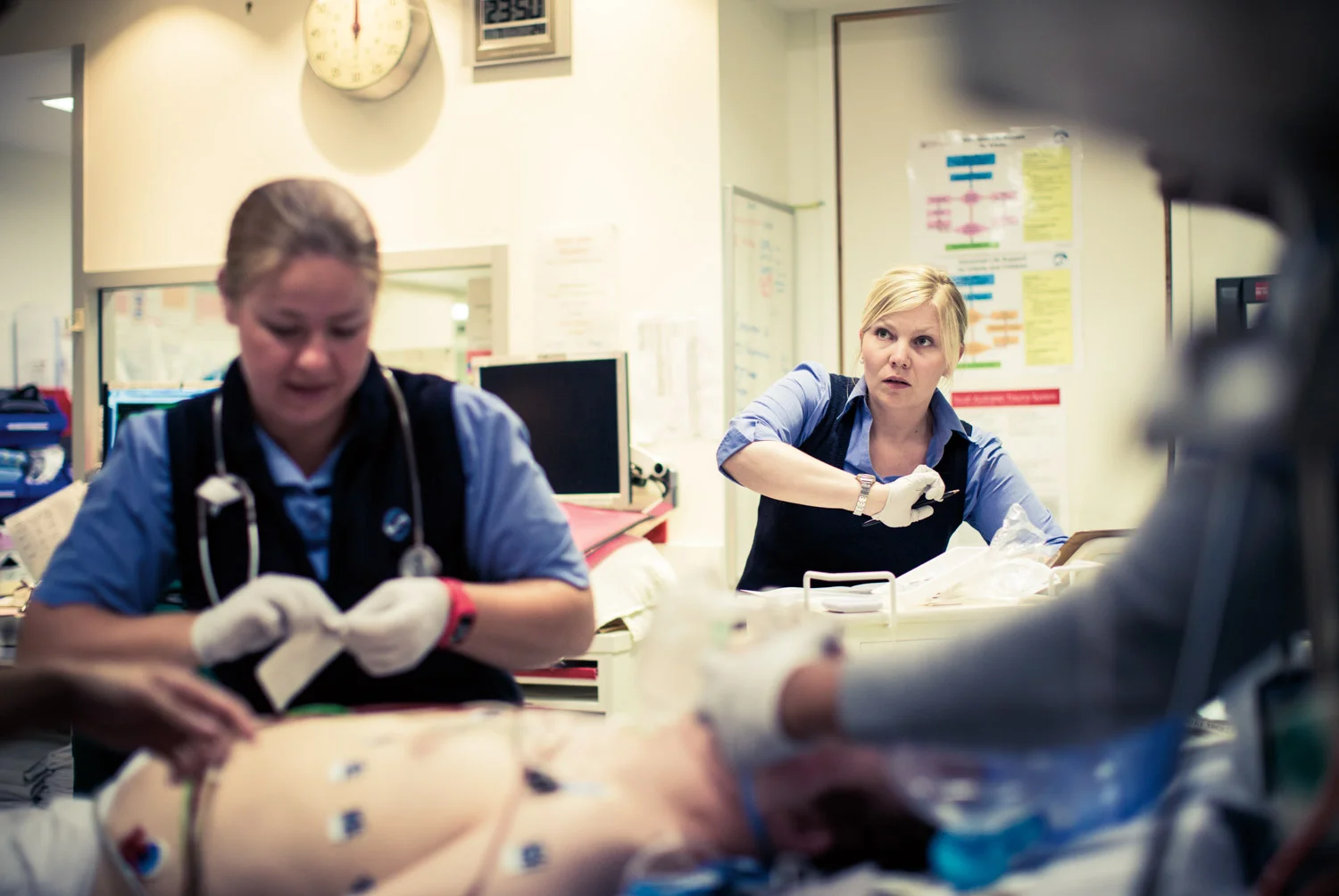 A night shift with staff at the Flinders Medical Centre Emergency Department for the Southern Adelaide Local Health Network.