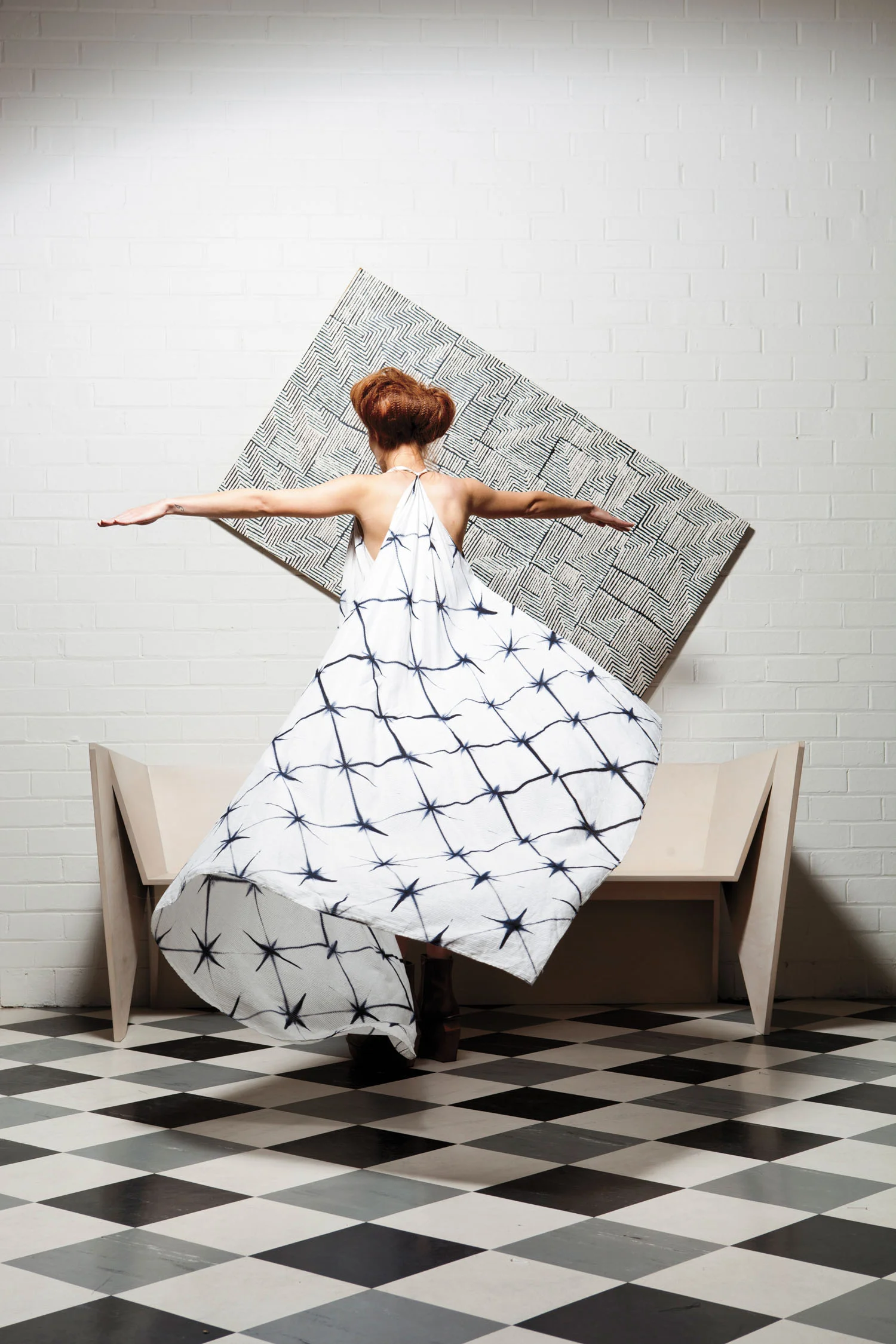 Collaboration between Furniture Designer Khai Liew and Fashion Designer Alistair Trung for "Adelaide Magazine*", styling by Alistair Trung