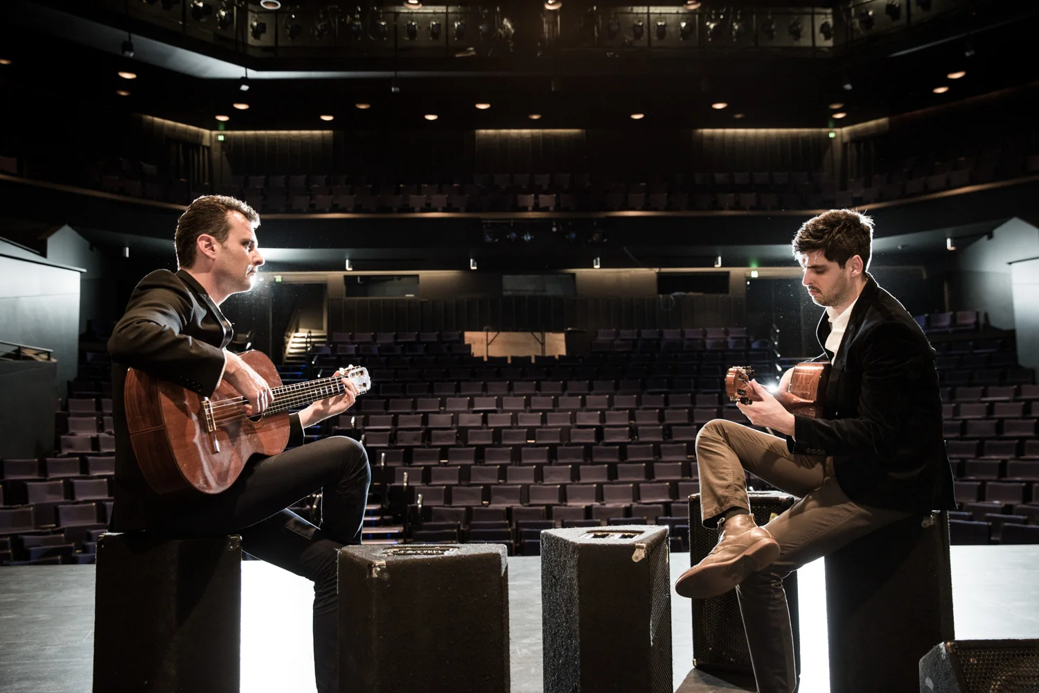 Slava Grigoryan, Artistic Director of the Adelaide + International Guitar Festival, with his brother Leonard, for Adelaide Festival Centre