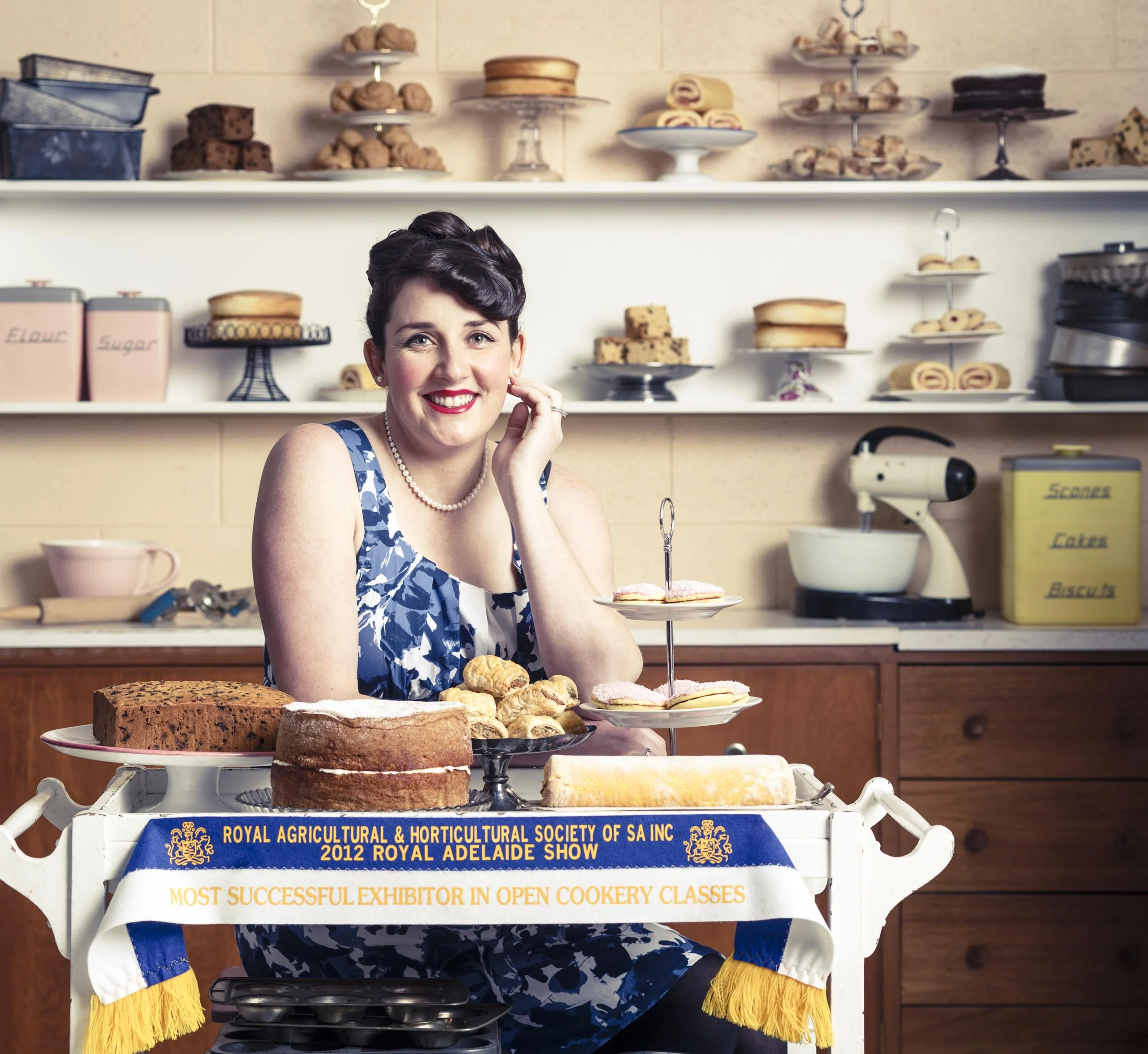 Emma Kemp for "Best in Show" Australian Women's Weekly. Wardrobe - Jamela Duncan, Hair and Makeup - Jen Rossiter