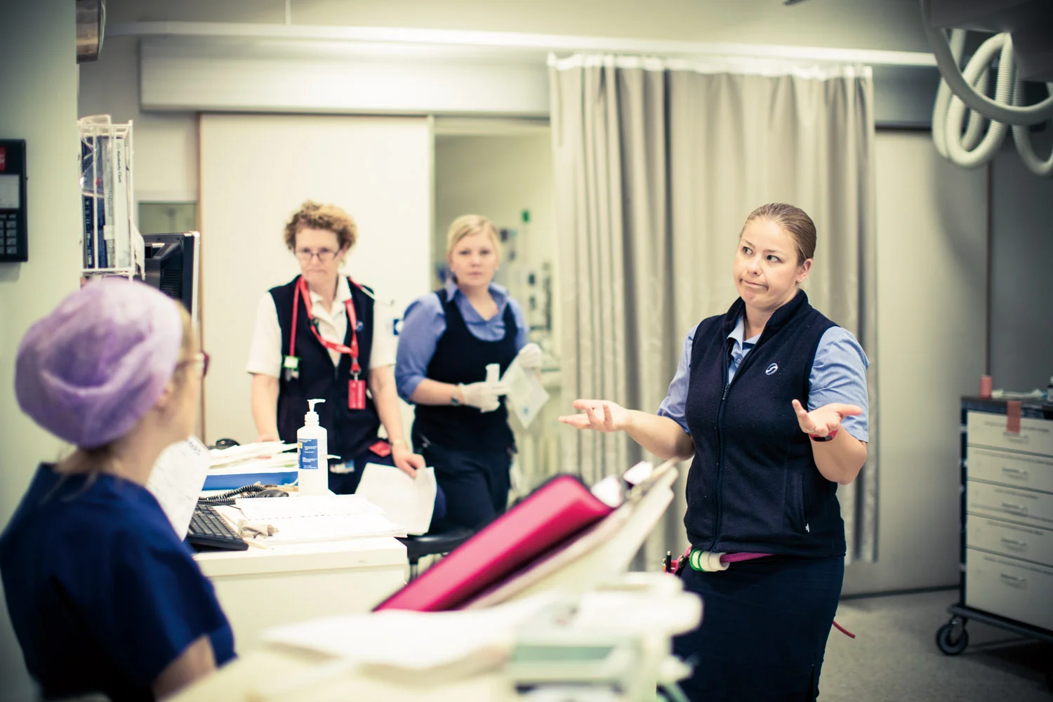 A night shift with staff at the Flinders Medical Centre Emergency Department for the Southern Adelaide Local Health Network.