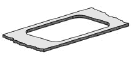 Découpe polie pour évier