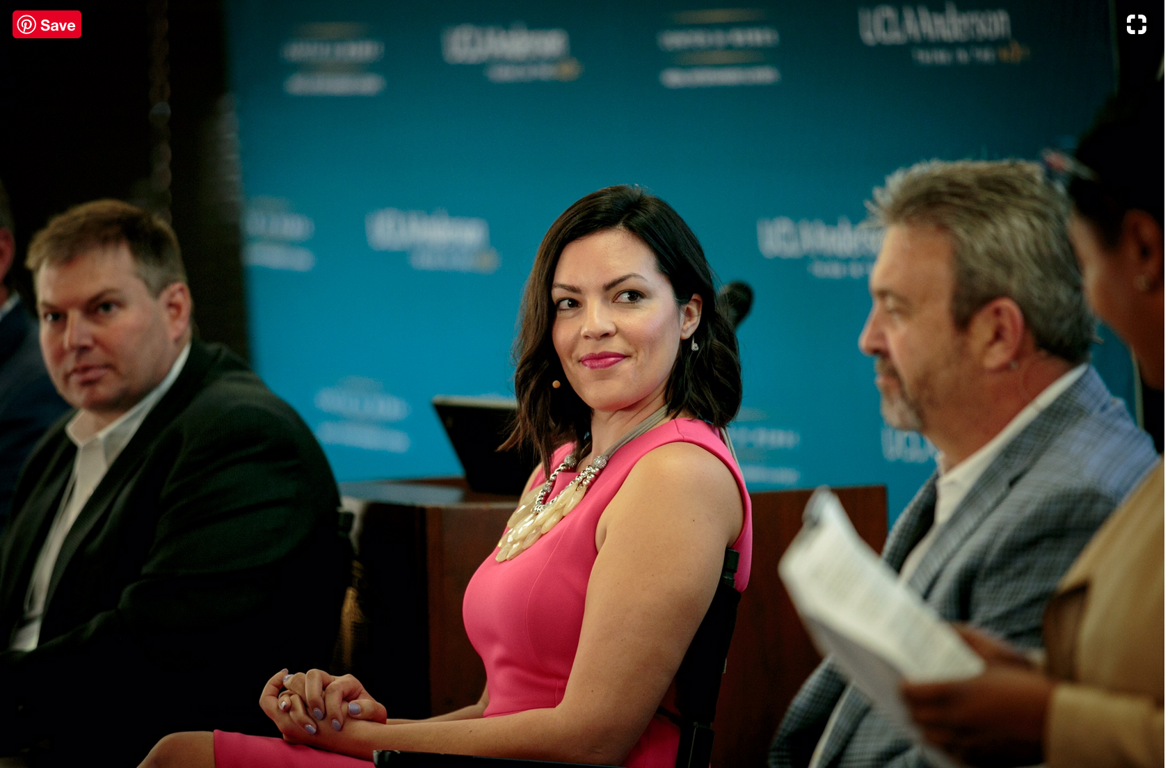 Founder, Angela LaChica, on a Business of Sports panel at UCLA Anderson School of Management
