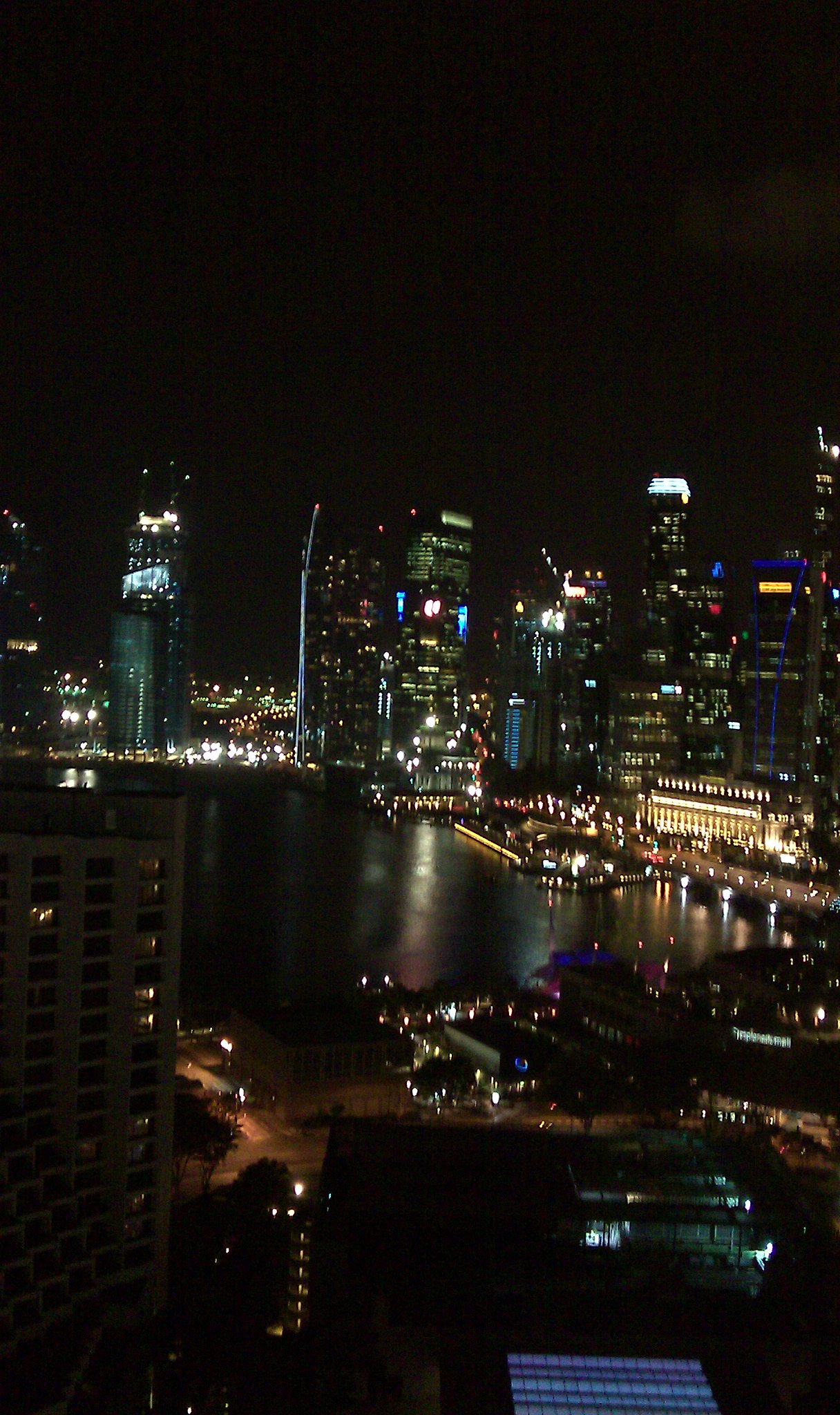 Singapore Night Skyline