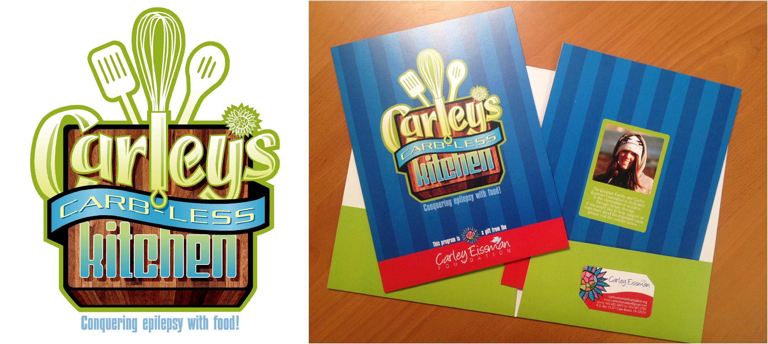 Carley's Kitchen Logo, Folder and Business Card