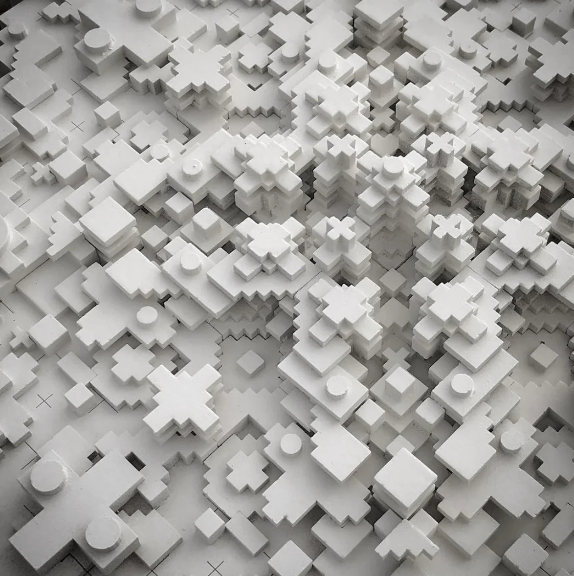  assembled laser cut wood - shellac and paint - 2019 